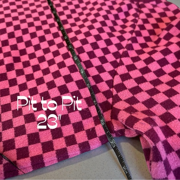 Future Collective Gabriella Karefa-Johnson Pink Checkerboard Sweater XXL - Picture 6 of 8